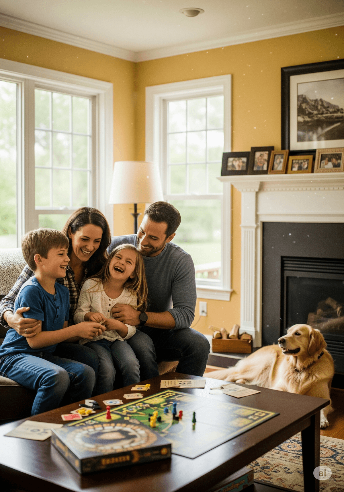 Happy Family at Home